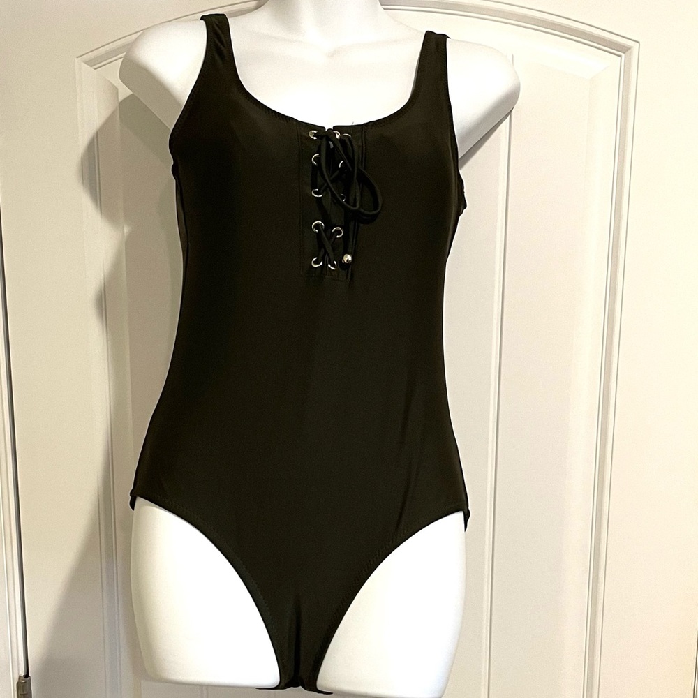 Mossimo Green One-Piece Swimsuit